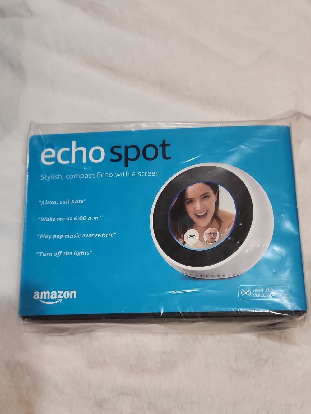 NEW Amazon Echo Spot with Screen, Factory Sealed